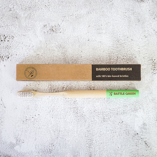Toothbrush (Bamboo) – 100% Castor Oil Bristles
