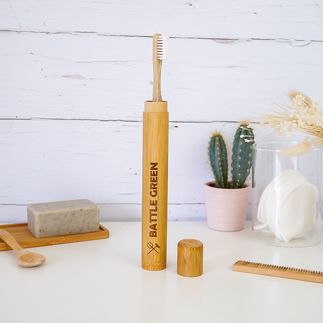 Toothbrush (Bamboo) – Travel Case